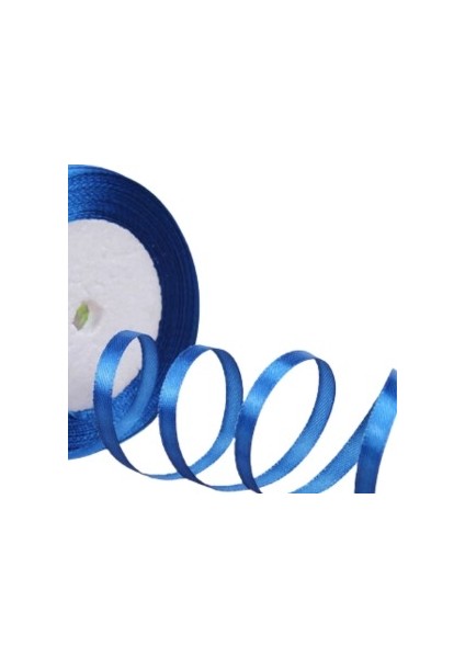 Saten Kurdele 6 mm Petrol Mavisi 10 Metre