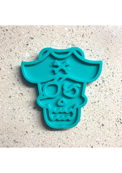 Korsan Şapkalı Kurukafa Kurabiye Kalıbı ve Damga Seti | Jolly Roger | Denizci, Macera Temalı Parti | Şeker Hamuru, Kil Şekillendirici fiyatları