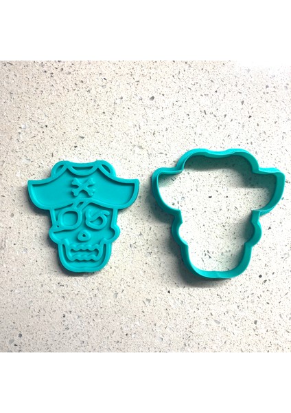 Korsan Şapkalı Kurukafa Kurabiye Kalıbı ve Damga Seti | Jolly Roger | Denizci, Macera Temalı Parti | Şeker Hamuru, Kil Şekillendirici indirimleri