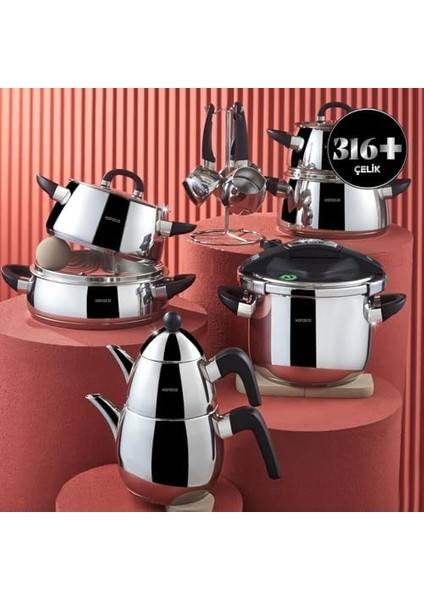 Tokyo New Powersteel 316 Çelik Çeyiz Seti modelleri