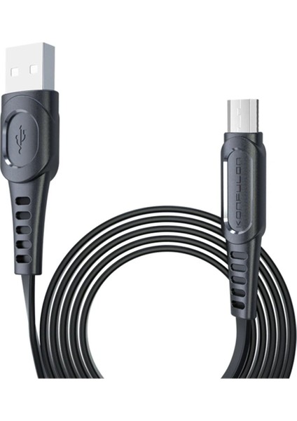 DC01 Süper Hızlı Micro USB Kablo 1m 2.4A - Siyah