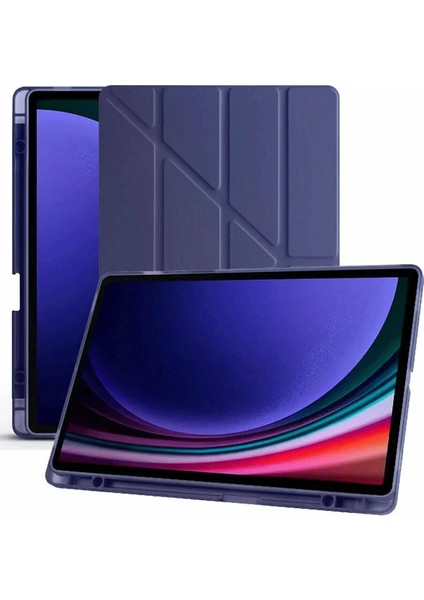 Samsung Galaxy X610 Tab S9 Fe Plus 12.4 Kılıf Kalemlikli Mars Tablet Kılıfı - Lacivert fırsatları