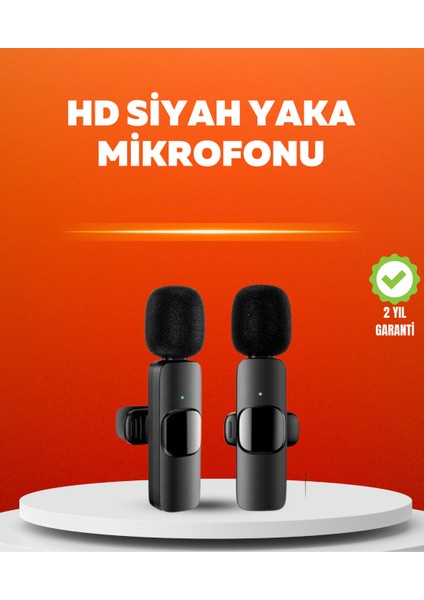 Çift Mikrofonlu Kablosuz Kayıt Seti iPhone Uyumlu Mini Mikrofon - ME001W-51UPN3