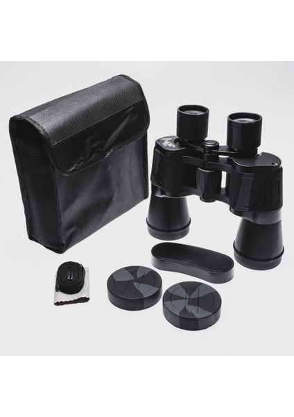 7X50 Kauçuk Kaplamalı Mavı Cam Mercekli Dürbün