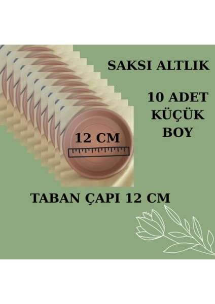 Saksı Altlık Tabak Küçük Boy 10 Adet