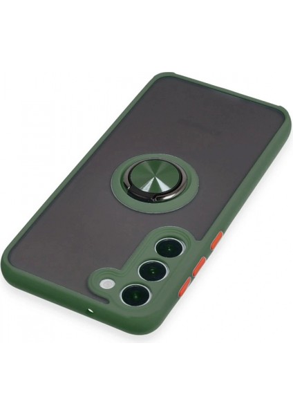 Samsung Galaxy S23 Plus Kılıf Montreal Yüzüklü Silikon Kapak - Yeşil fırsatları