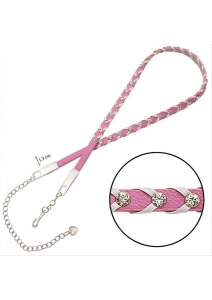 Ieg Örgülü Deri Taşlı Kemer