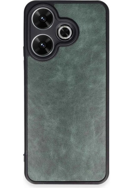 Xiaomi Redmi 13 4g Kılıf Aras Deri Kapak - Koyu YEŞIL-(5796) - BI001V-4Y7R69