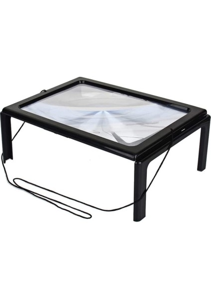 Yaşlılar Için A4 Boyutu Masa Tipi Işıklı Okuma Büyüteç TH-275205B