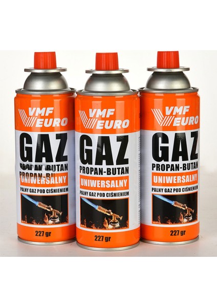 Remtas Vmf Eurogaz Kamp Ocak Gazı Valfli Kartuş 227GR - 3 Adet