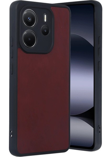 Xiaomi Redmi Note 14 4g Kılıf Aras Deri Kapak - BORDO-(5796) - BI001V-4YEWF0 fırsatları