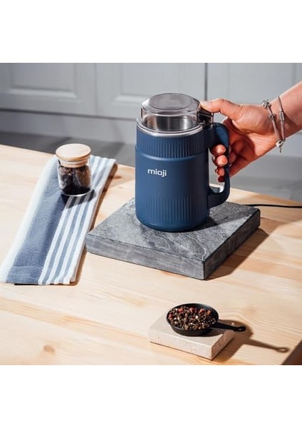 Mio CG34 500W Paslanmaz Çelik Bıçak Kompakt Baharat ve Kahve Öğütücü Mavi