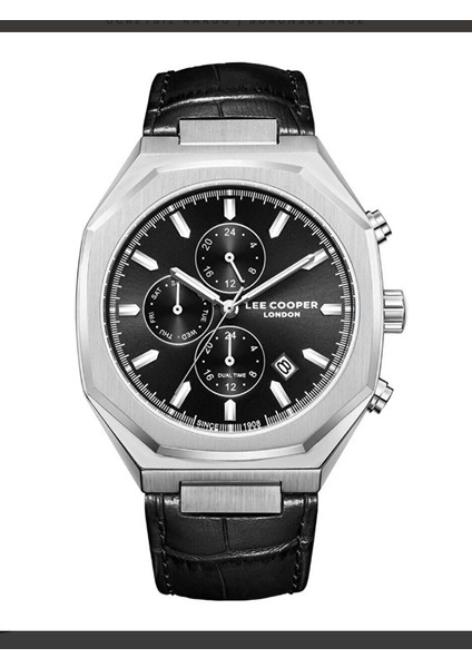 Özel Tasarım Erkek Saati | Siyah & Gümüş Renk Asaleti- Multifonksiyonlu,octagon Kasa Şıklığı fiyatları