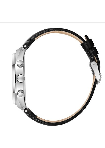 Özel Tasarım Erkek Saati | Siyah & Gümüş Renk Asaleti- Multifonksiyonlu,octagon Kasa Şıklığı fırsatları