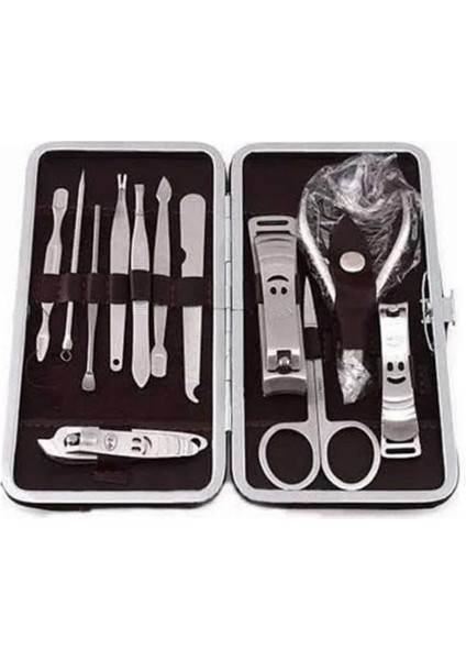 12 Parça Manikür Pedikür Seti Tırnak Bakımı Nasır Temizleme El Ayak Bakımı - ME001W-51VDE3 modelleri
