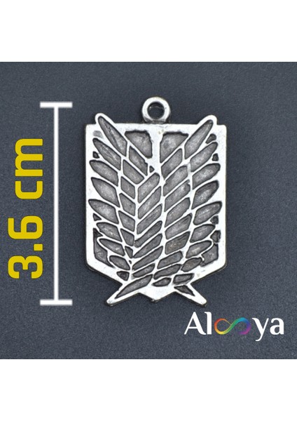 Attack On Titan Anime Gümüş Kaplama Kolye Ucu fiyatları