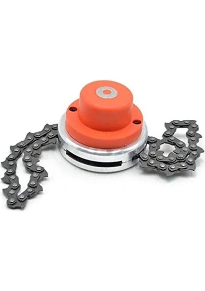 Canavar Başlık Zincir Uçlu Bıçkı. Benzinli Motorlu Tırpan Aparatı.