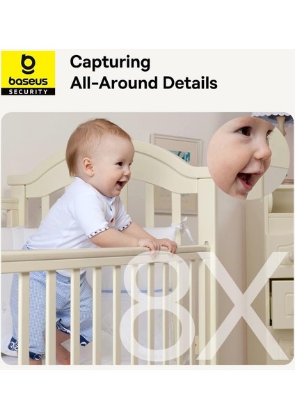 Security P1 Pro Iç Mekan 3k Wi-Fi Kamerası – Yapay Zeka Algılama, 360° Dönebilme, Gece Görüşü, 256GB’A Kadar Microsd Kart Desteği ve Sesli Asistan Uyumluluğu,dijital Zoom – Beyaz fiyatları