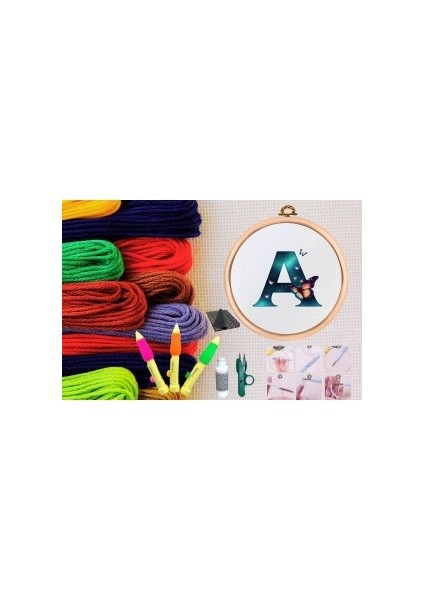 Punch Seti Nakış Seti Kasnaklı Kendin Yap Seti Seri 34