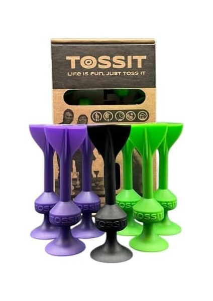 Tossıt Game: Aile ve Partiler Için Mükemmel Silikon Vantuz Dart Oyunu, Iç ve Dış Mekan Eğlencesi Için Yapışkan Dart Atış Oyunu, Mükemmel Hediye - Starter Pack