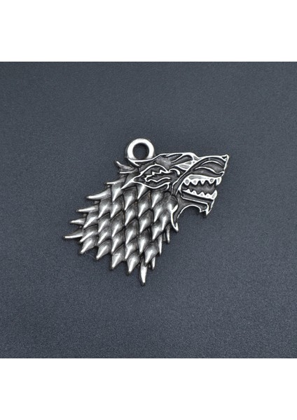 Game Of Thrones Kurt Gümüş Kaplama Kolye Ucu
