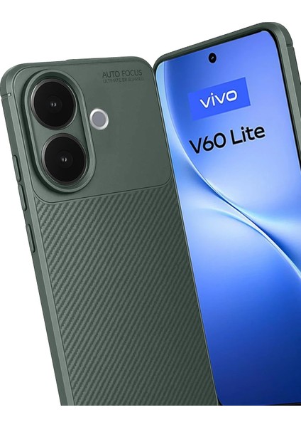 Vivo V60 Lite Auto Focus Karbon Kapak - Koyu YEŞIL-(5796) - BI001V-4YW6F2 modelleri