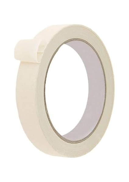 6 Adet Maskeleme Bandı Boya Bandı 18MM x 25 Metre Kağıt Bant