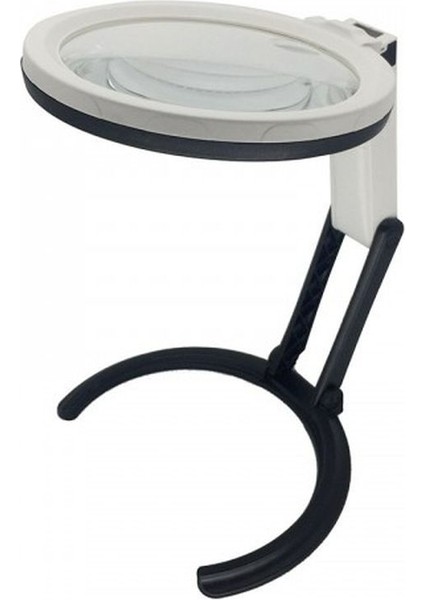 2X5X120MM 10 Ledli Masaüstü Büyüteç