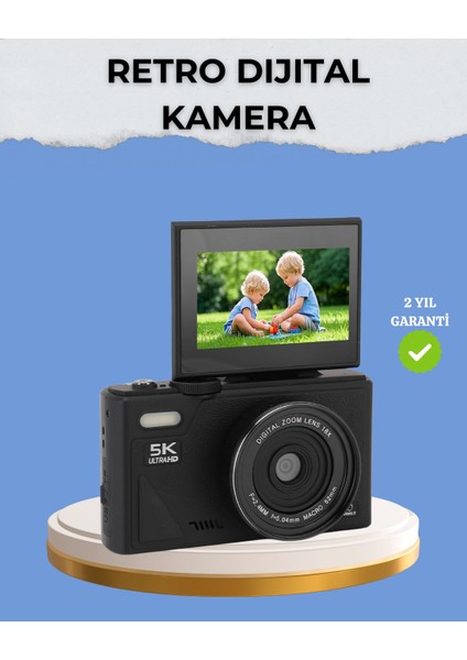 Taşınabilir Dijital Kamera 5k 75MP Stabilizasyonlu 18X Zoom Otofokus - BI001V-4YVNA3