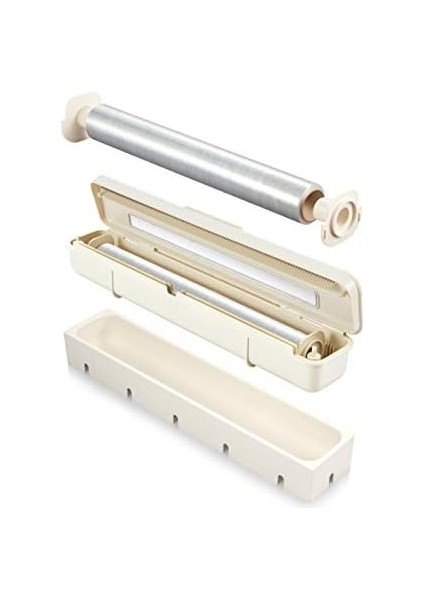 Flexispace 899478 Şeffaf Film ve Alüminyum Folyo Dispanseri, Beyaz fiyatları