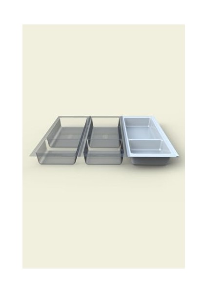 Mutfak Çekmece Içi Modüler Iki Bölmeli Kaşıklık, Beyaz 16CMX48CM(BOYDAN 4cm Kesilebilir) modelleri