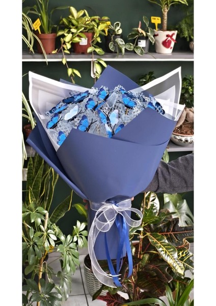 Kelebek Buketi Işıklı (Pvc) Kelebek Özel Gün Hediyesi Sevdiklerinize Özel modelleri