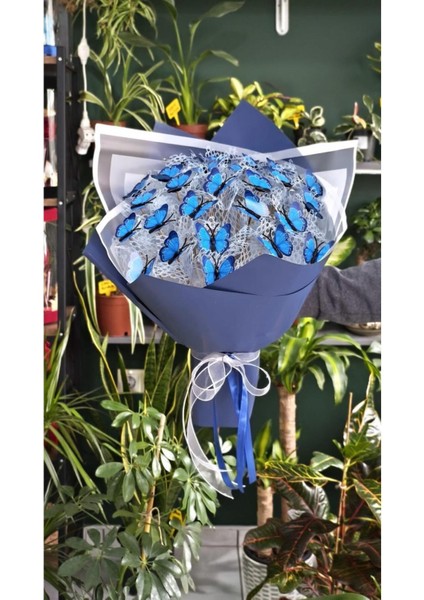 Kelebek Buketi Işıklı (Pvc) Kelebek Özel Gün Hediyesi Sevdiklerinize Özel indirimleri