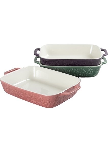 Stoneware Dikdörtgen Fırın Kabı 32 cm