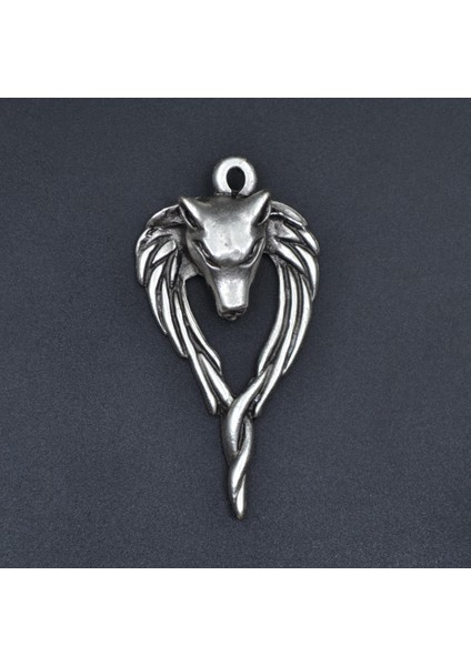 Antik Anubis Ölüm Ve Ceza Tanrısı Gümüş Kaplama Kolye Ucu