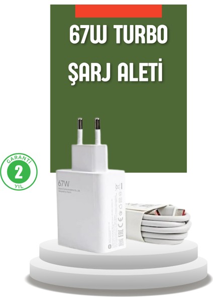 67 Watt Turbo Şarj Cihazı Xiaomi Redmi Note 10 11 12 Uyumlu - ME001W-51S2I3