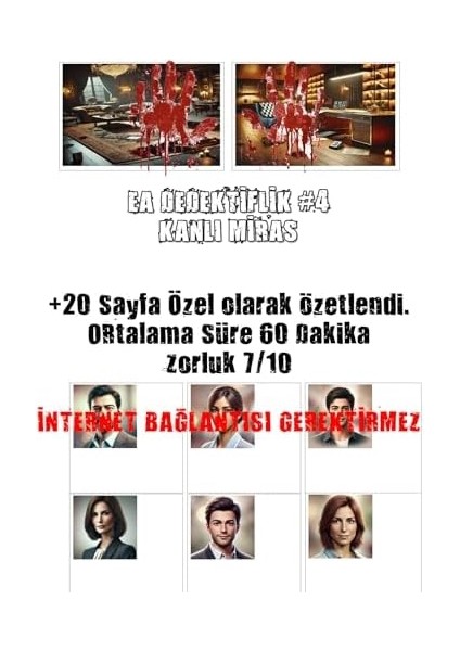 Miras Cinayet Dedektif Oyunu Seri Katil Davası, Suçluyu Bulma, Çözülemeyen Davalar modelleri