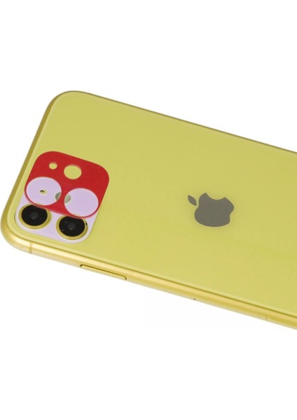 iPhone 11 Rainbow Kamera Lens Koruma Cam - KIRMIZI-(5796) - BI001V-4Y1PF0 fiyatları