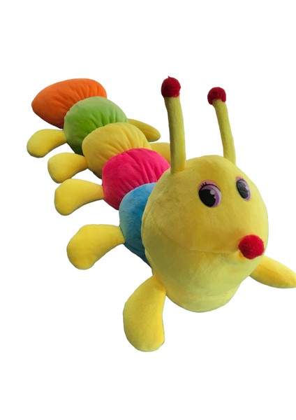 Tırtıl 50CM Renkli Uzun Tırtıl Pelüş Oyuncak Sevimli Tırtıl