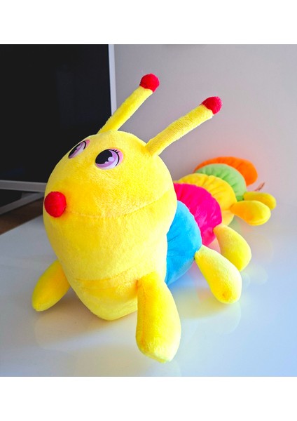 Tırtıl 50CM Renkli Uzun Tırtıl Pelüş Oyuncak Sevimli Tırtıl modelleri