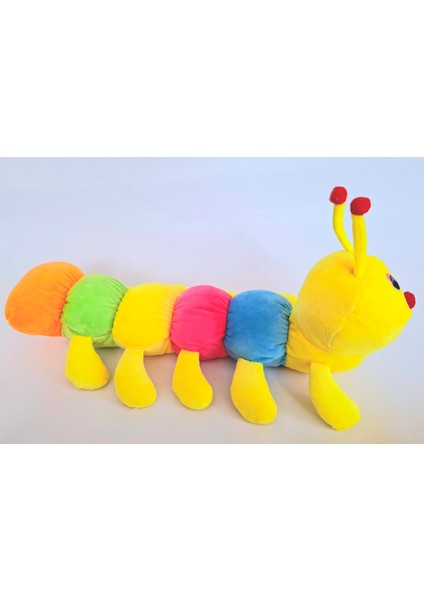 Tırtıl 50CM Renkli Uzun Tırtıl Pelüş Oyuncak Sevimli Tırtıl fırsatları