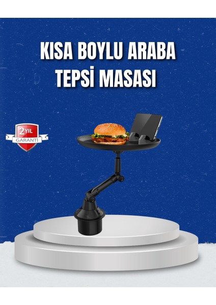 Ayarlanabilir Araç Içi Bardaklık Tepsisi 9 Inç Geniş Alan ve Telefon Standlı - BI001V-4YVN5