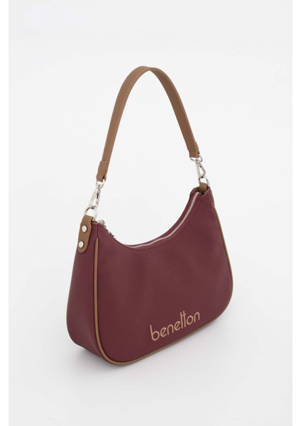 Benetton Kadın Kol Çantası Bordo - Camel BNT1690 modelleri