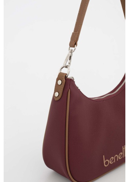 Benetton Kadın Kol Çantası Bordo - Camel BNT1690 fırsatları