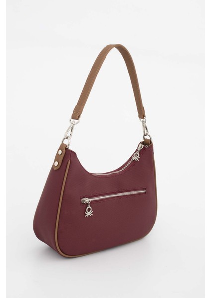 Benetton Kadın Kol Çantası Bordo - Camel BNT1690 indirimleri