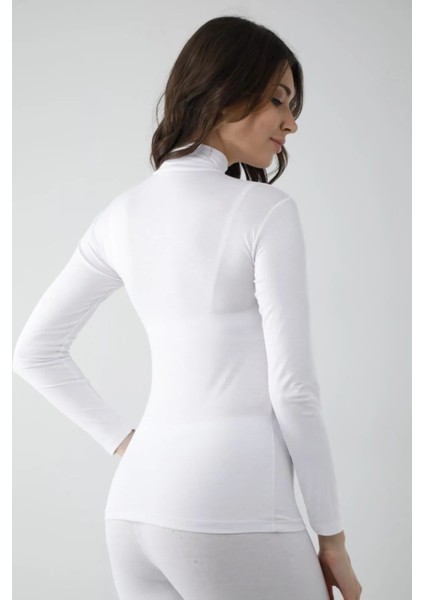 Vivaldi Kadın Beyaz Uzun Kol Balıkçı Body Likralı 353 indirimleri