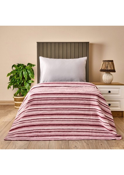 Soft Roselle Tek Kişilik Battaniye - Pembe - 150X200 cm