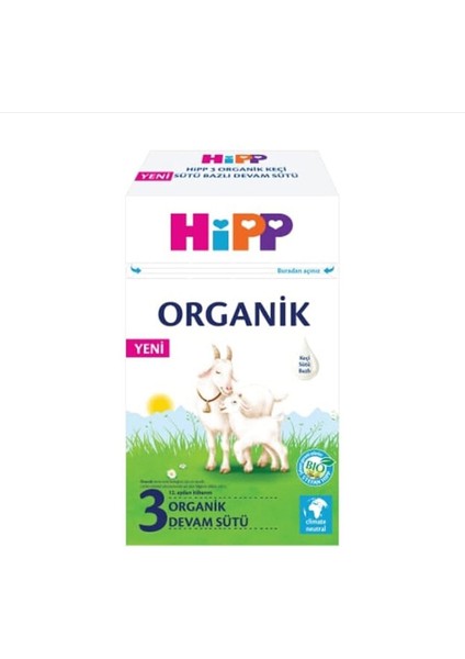 3 Organik Keçi Sütü Bazlı Bebek Sütü 400 G fiyatları