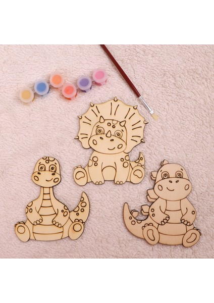 Dktt Ahşap Oyuncak Odası Dinozor Ahşap Boyama seti-1 fiyatları