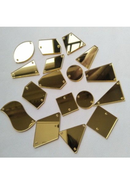 Parlak Aynalı 3cm 50 Adet Dekoratif Model, Şık ve Parlak Tasarım